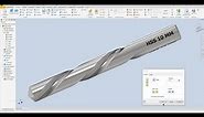 Inventor 2023 Tutorial Drawing Metal Drill Bit HSS 10 mm