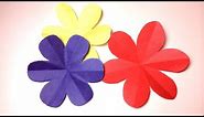 How to cut a perfect 6 petal flower --- DIY paper craft