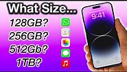 How to Pick the CORRECT iPhone 14 Storage Size!!