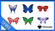 Inkscape 1.0 | Draw a Butterfly