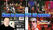 How to burn ps2 cd games