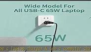 Chromebook Charger, USB C Laptop Charger, 45W 65W Fast Charging for Dell Samsung HP Asus Acer Googl