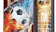 Sports Phone Cases Series Retro Flag Vs Ice Fire Soccer Design - iPhone 5 6 7 8 11 12 13 14 Pro Max Plus Mini Xr Xs SE Samsung S20 S21 S22 S23 Ultra Plus FE Moto G100 Edge S Pixel 4 5 6 7 LG (Soccer)