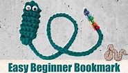 bookmark worm easy beginner crochet pattern
