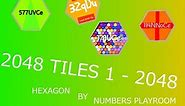 【2048 all tiles】the 2^1 to 2^2048(32qDu tile) in a hexic 2048 tile