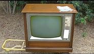 1968 NOS Color Console Television Life Test 1 Packard Bell 98C18 What Will Fail When