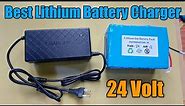 24v Best Lithium Battery Charger, 29v 3Amps With Cooling Fan Charger both Lithium ion and Phosphet