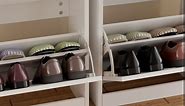 TENNTOU Shoe Storage Cabinet with 3 Flip Drawers, Shoe Cabinet Storage for Entryway, Hidden Narrow Slim Free Standing Shoe Rack Organizer for Hallway, Bedroom