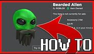 HOW TO GET ONE OF THE RAREST HATS ON ROBLOX - BEARDED ALIEN