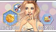 HOW TO USE CAS POSES (for thumbnails & edits) | Sims 4 Tutorial