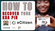 How to Recover Your KRA PIN