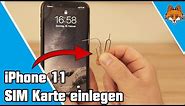 iPhone 11 & 11 Pro SIM Karte einlegen 📲