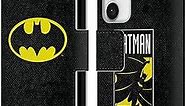 Head Case Designs Officially Licensed Batman DC Comics Classic Logos Leather Book Wallet Case Cover Compatible with Samsung Galaxy S23 5G