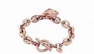 Michael Kors Rose Gold Tone Toggle Link Bracelet