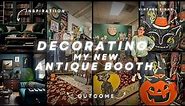 Decorating my NEW Antique Booth- Vlogging behind the scenes set up
