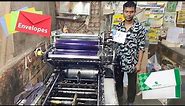 Envelopes Printing by Mini Offset Printing Machine