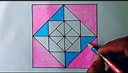 Geometry Design Drawing - Square Geometric Designs