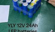 12V 24Ah LiFePO4 battery packs