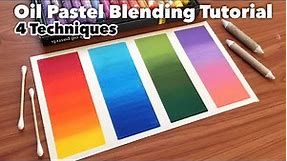 How to Blend Oil Pastels using 4 techniques | Tips and Tricks for beginners | Mungyo Oil Pastels
