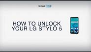 "HOW TO UNLOCK LG Stylo 5"