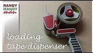 Packing tape dispenser. How to load and use packing tape dispenser video