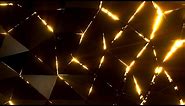Geometric Neon Gold Triangular Background video | Footage | Screensaver