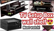 Tv setup box wooden wall shelf|Tv setup box wall stand|wooden shelf|shelf| unboxing&Review tv shelf