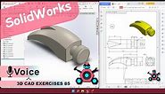 SolidWorks | 3D CAD EXERCISES 85 | StudyCadCam | Solution Tutorial |