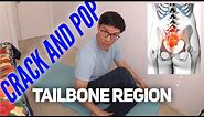 How to Crack My Lower Back and Pop Tailbone Pain Away Stretch Guide ( No Chiropractor Needed )