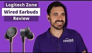 Logitech Zone Wired Earbuds Review - LIVE MIC TEST!