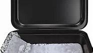 Classical Series Pet Casket | Ultra Strong and Safe Pet Burial Box for Dogs, Cats, and Animals | Loving Pet Memorial | Safe and Durable | Ideal Pet Loss Gift | Small Container - Black/Silver