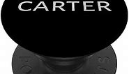 CARTER BOYS NAME BLACK AND WHITE PopSockets PopGrip: Swappable Grip for Phones & Tablets