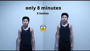 How to Grow 3 Inch Taller - In Only 8 Minutes! *IT WORKS*