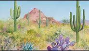 How to Paint a Desert Landscape Acrylic Painting LIVE Tutorial