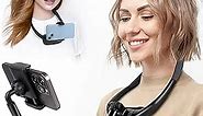 Cell Phone Stand, Neck Cell Phone Holder, Hand Free Flexible Gooseneck Phone Holder for Bed, Neck Phone Holder POV/Vlog Selfie Mount, Universal Multi-Functional Phone Stand for 4.7''-6.7'' Phone