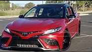 Tour of My 2023 Toyota Camry XSE Supersonic Red with Panoramic Roof