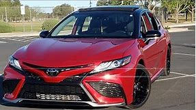 Tour of My 2023 Toyota Camry XSE Supersonic Red with Panoramic Roof