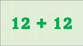 Twelve (12) | Learn Addition | Mathematics Worksheets for Children | Multiplication Table (G3)