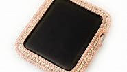 Sparkling Rose Gold Apple Watch Bezel Face Case Cover 38/42