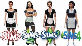 ♦ Sims 1 vs Sims 2 vs Sims 3 vs Sims 4 : Maids