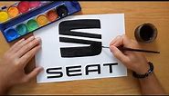 How to draw the SEAT logo - Cómo dibujar el logo de SEAT