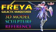Freya Galactic Vanquisher - Mobile Legends 3D Sculpture Reference