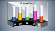Stunning 3D Chart tutorial in PowerPoint /3D graph /Free Slide