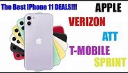 The Best Deals for the iPhone 11/11 pro/11 pro max!!!| Verizon| Att| T-mobile| Sprint