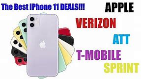 The Best Deals for the iPhone 11/11 pro/11 pro max!!!| Verizon| Att| T-mobile| Sprint