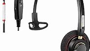 Arama Phone Headset for Cisco Office Phones, RJ9 Telephone Headset with Microphone Noise Cancelling & Mute Switch for Cisco IP Phones: 7942, 8841, 7962, 7945, 8861, 7841, 8851, 8865 (A800C)