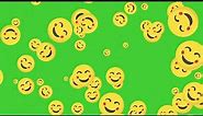 Happy Face Emoji / Smileys Animation | Green Screen | HD | ROYALTY FREE