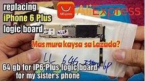 Replacing iPhone 6 Plus Logic Board bought from Ali Express | 64 GB Storage
