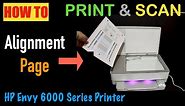 How To Print & Scan Alignment Page | HP Envy 6000 Series All-In-One Printer !!