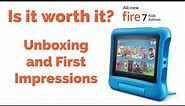 Amazon Fire 7 Kids Edition (New 2019 Model) - Unboxing and First Impressions